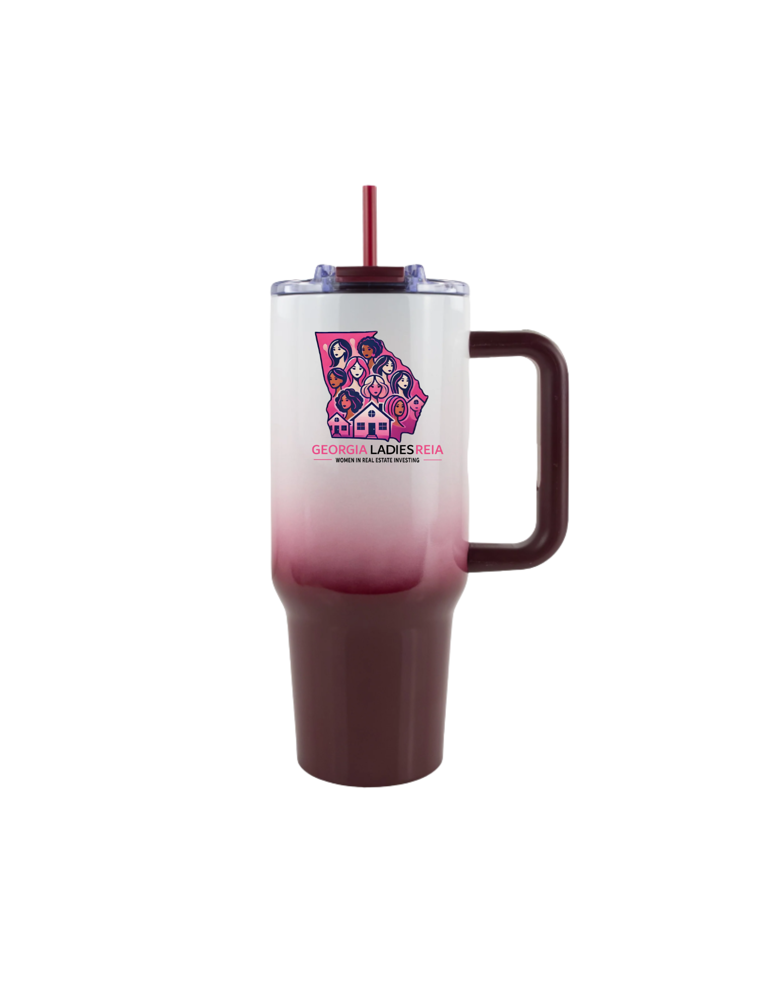 40oz Ombre Tumbler with Handle – Georgia Ladies REIA Edition