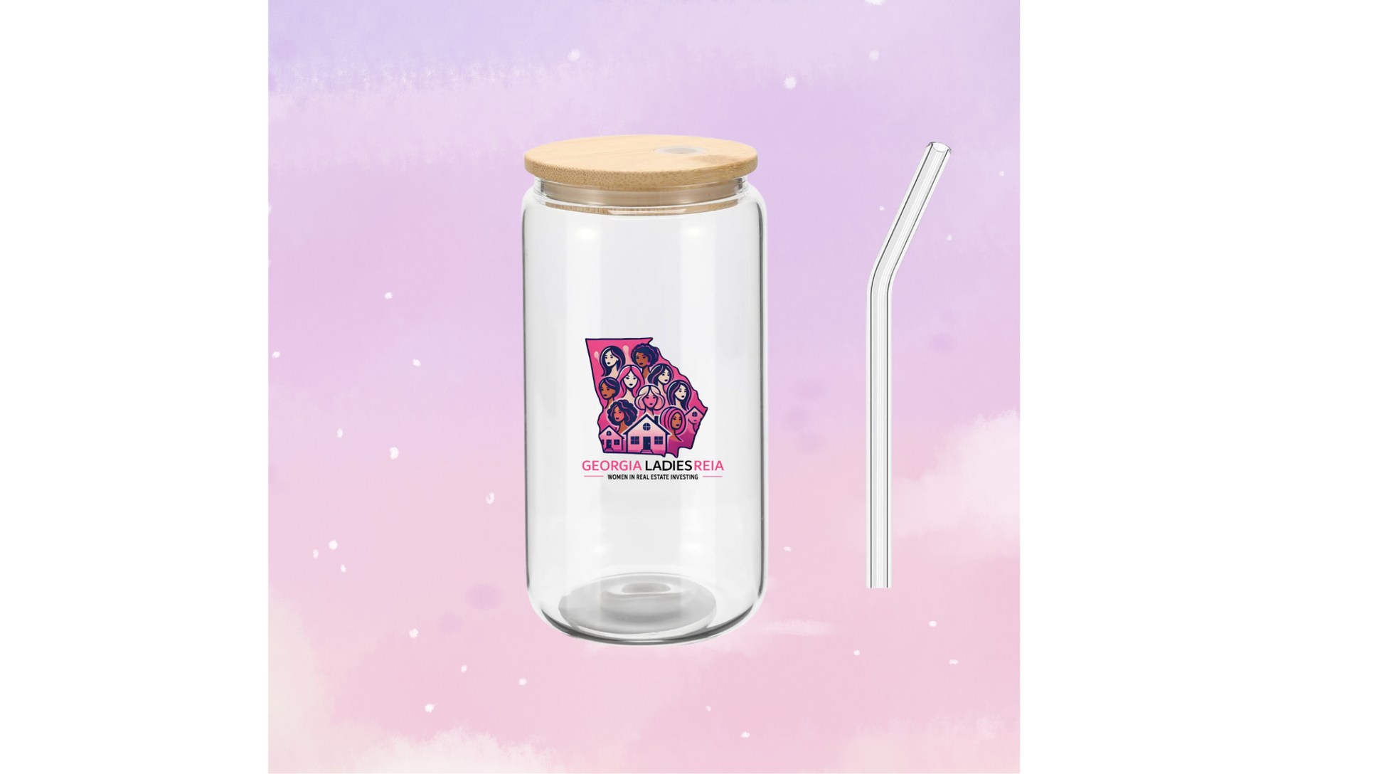 Georgia Ladies REIA 16oz Glass Tumbler – Sleek, Strong & Stylish