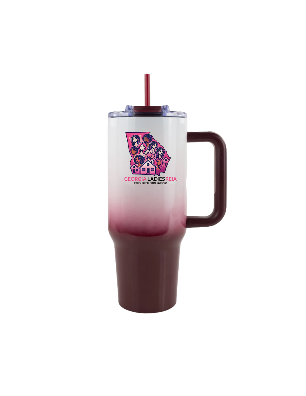 40oz Ombre Tumbler with Handle – Georgia Ladies REIA Edition