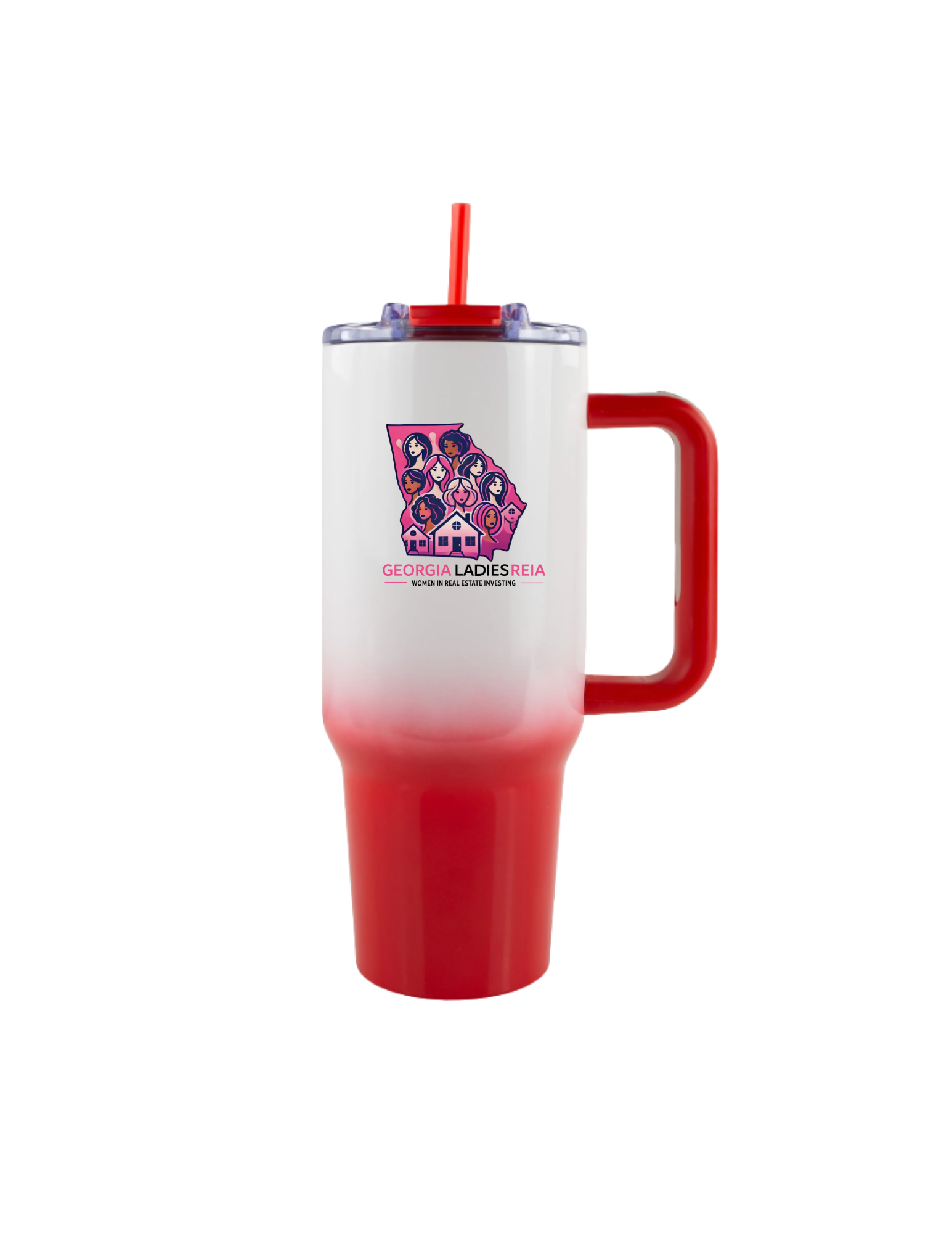 40oz Ombre Tumbler with Handle – Georgia Ladies REIA Edition