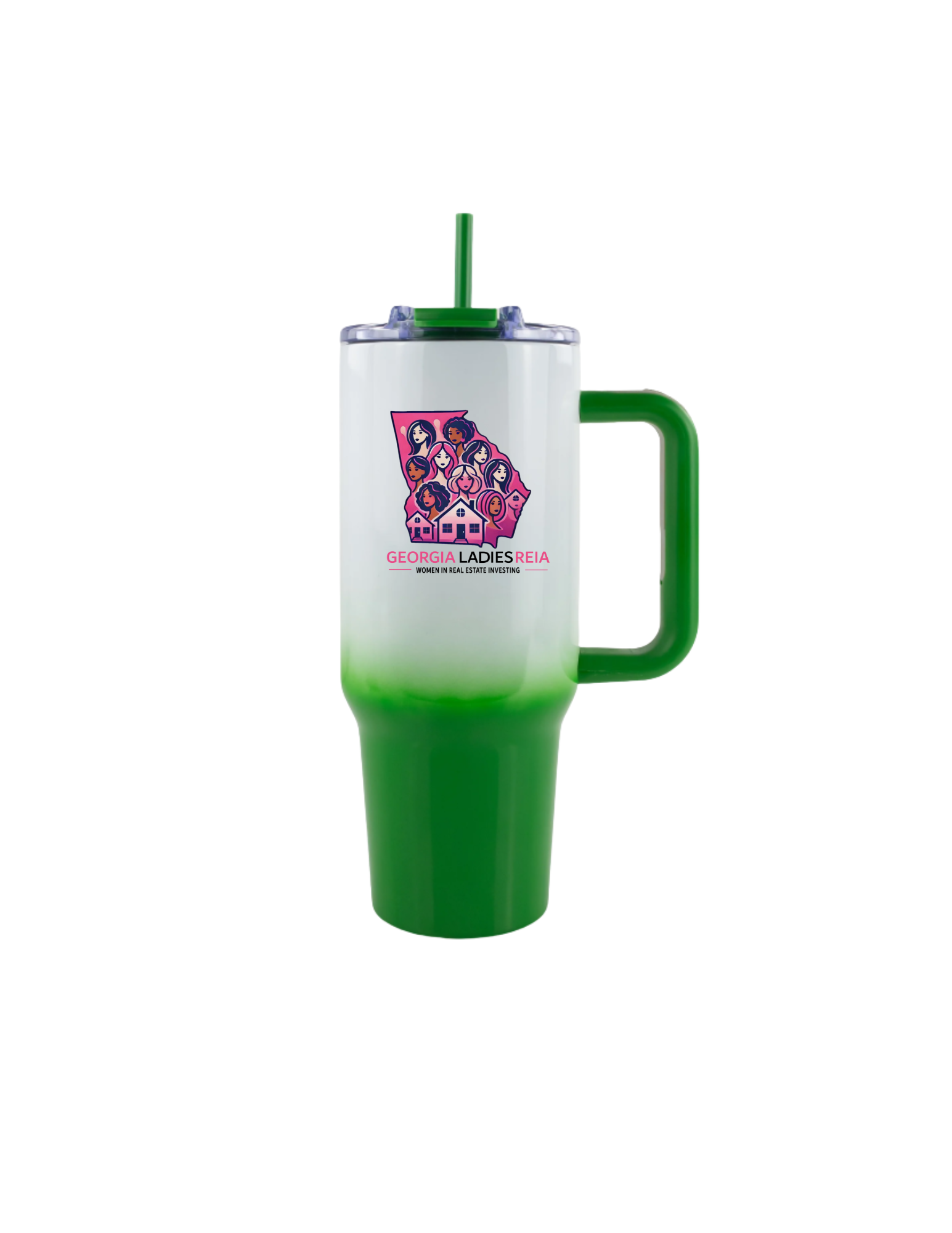 40oz Ombre Tumbler with Handle – Georgia Ladies REIA Edition