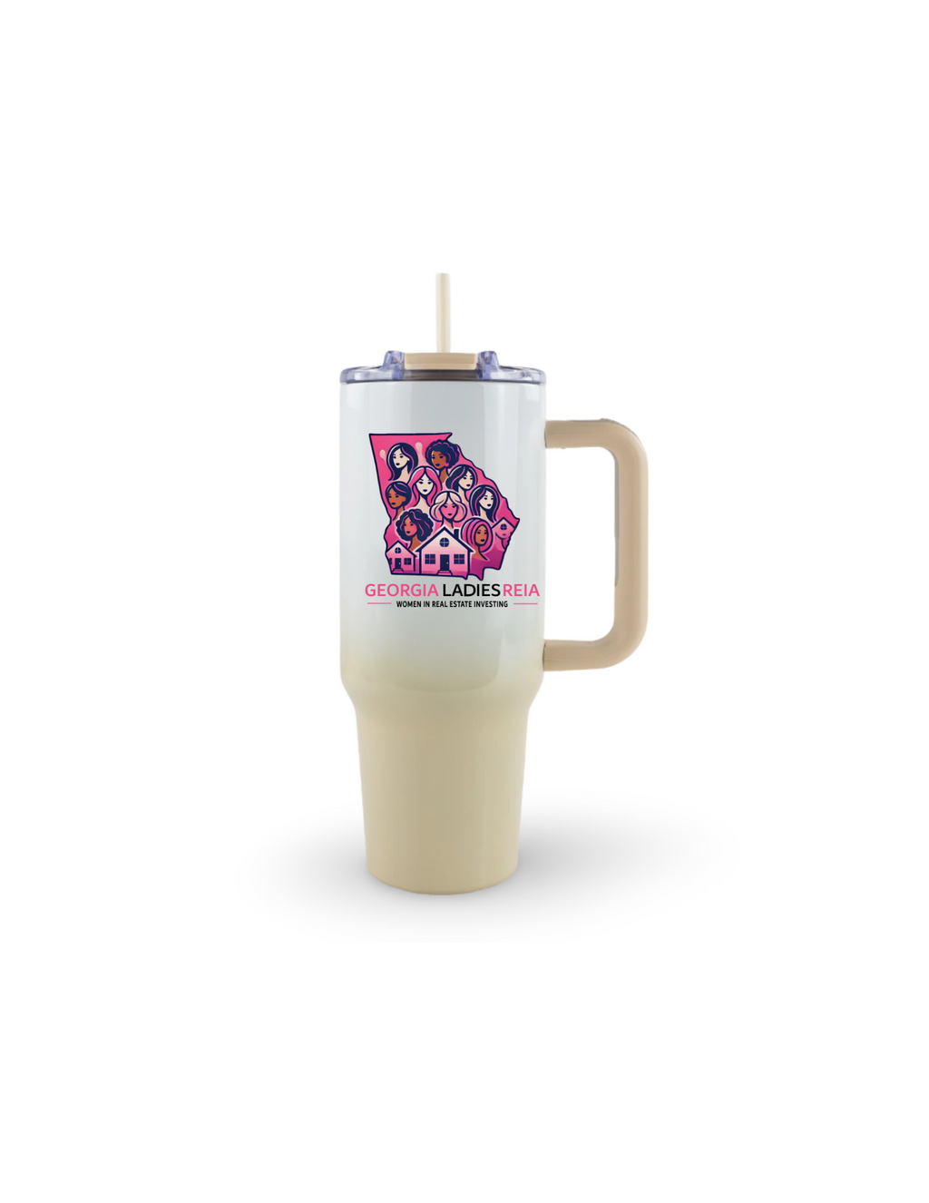 40oz Ombre Tumbler with Handle – Georgia Ladies REIA Edition