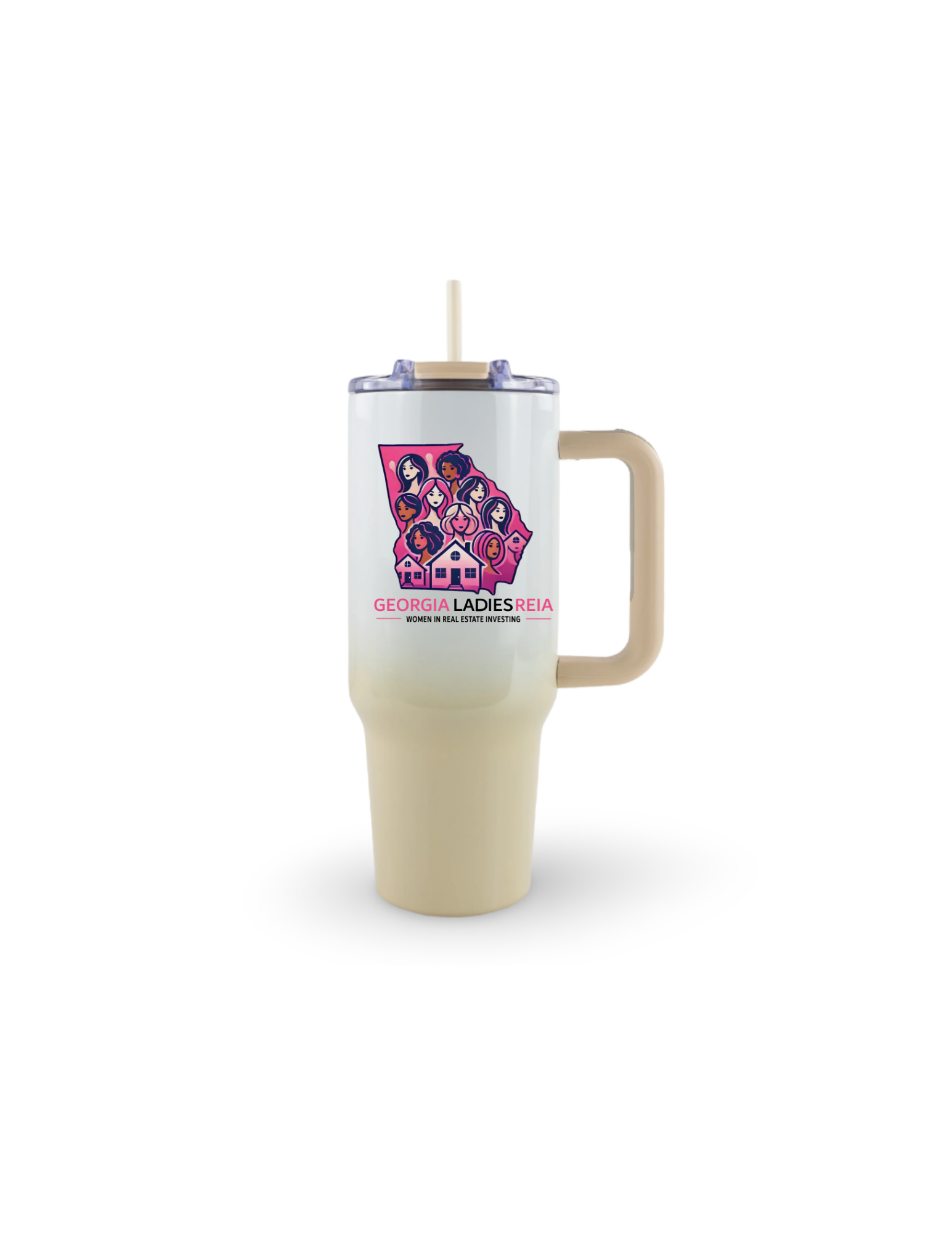 40oz Ombre Tumbler with Handle – Georgia Ladies REIA Edition