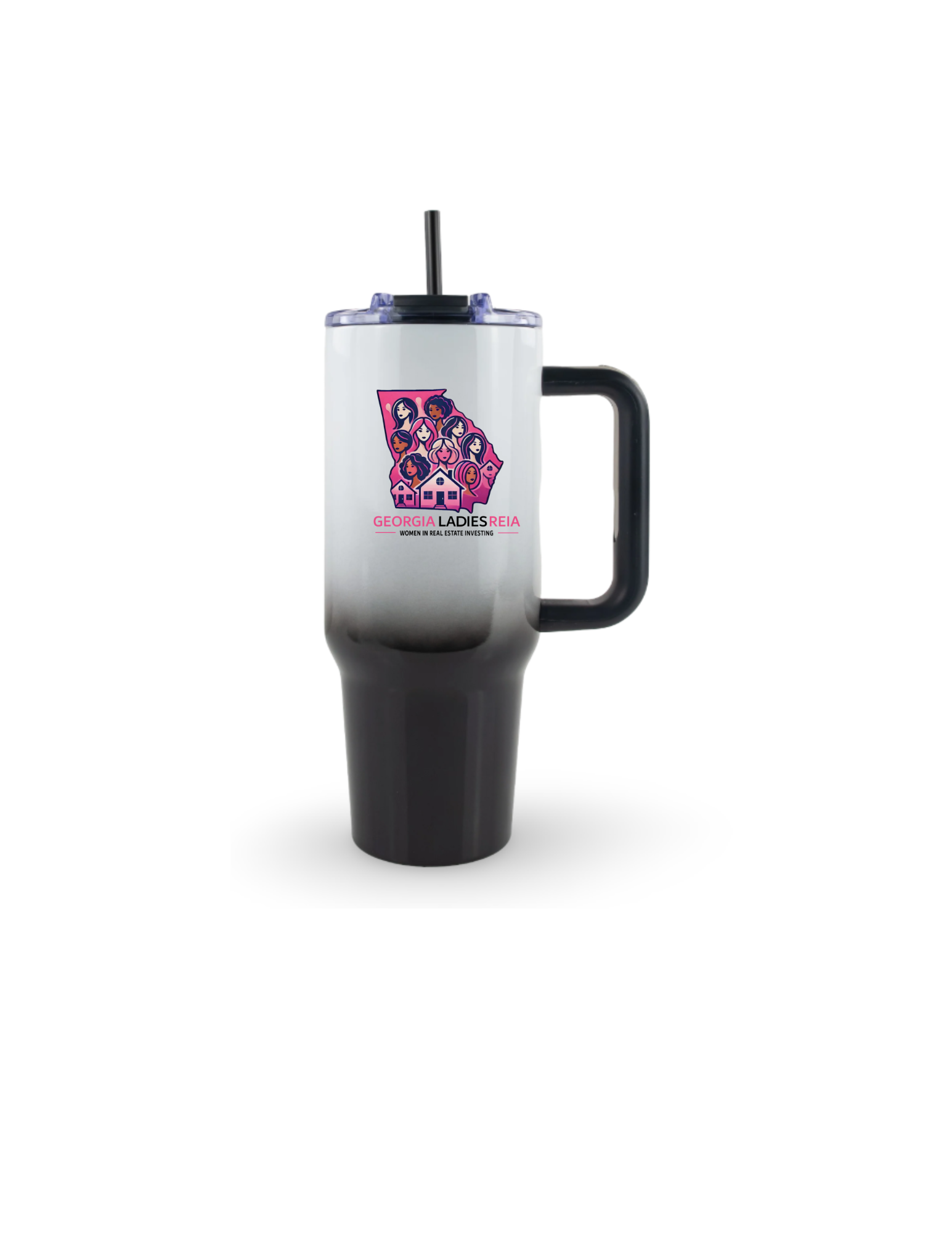 40oz Ombre Tumbler with Handle – Georgia Ladies REIA Edition