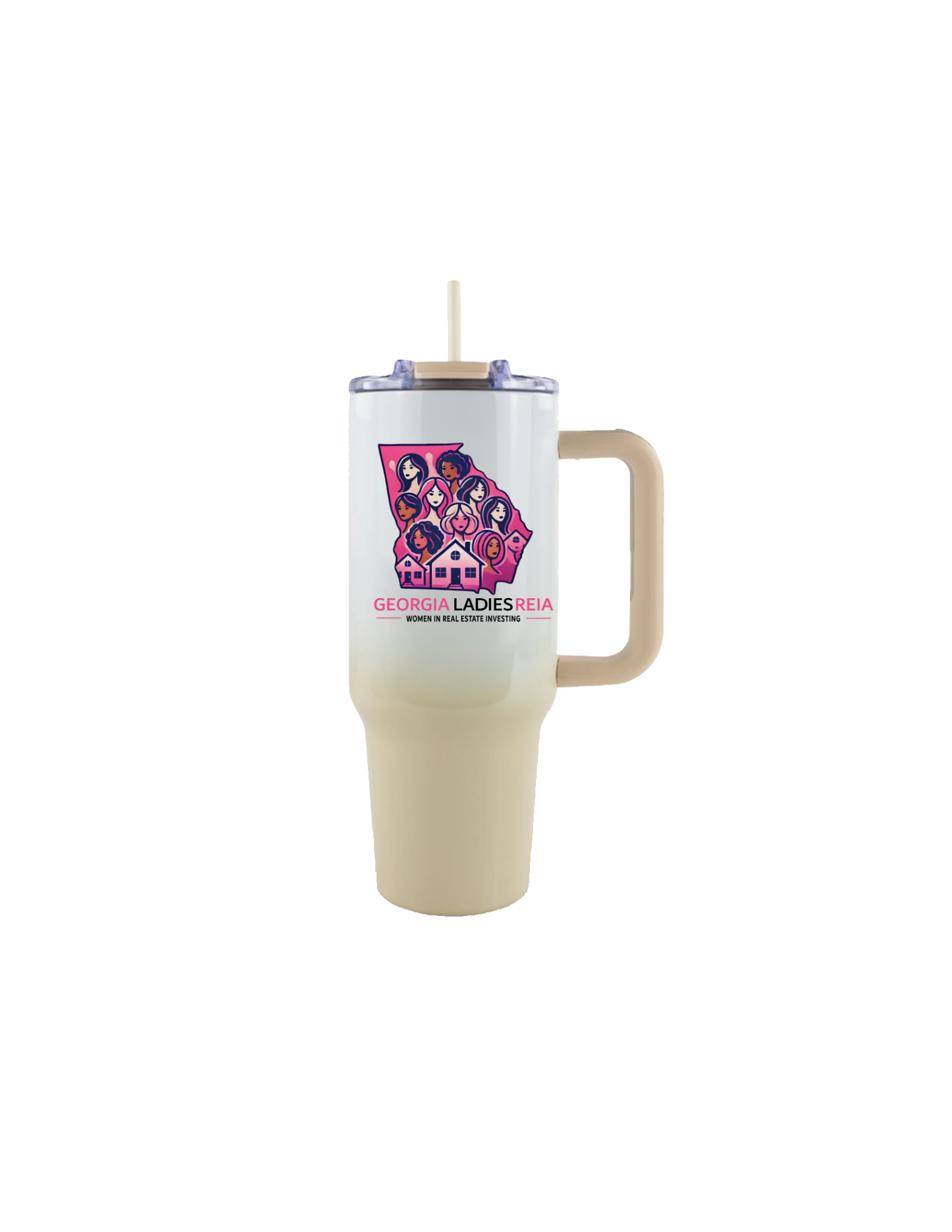 40oz Ombre Tumbler with Handle – Georgia Ladies REIA Edition