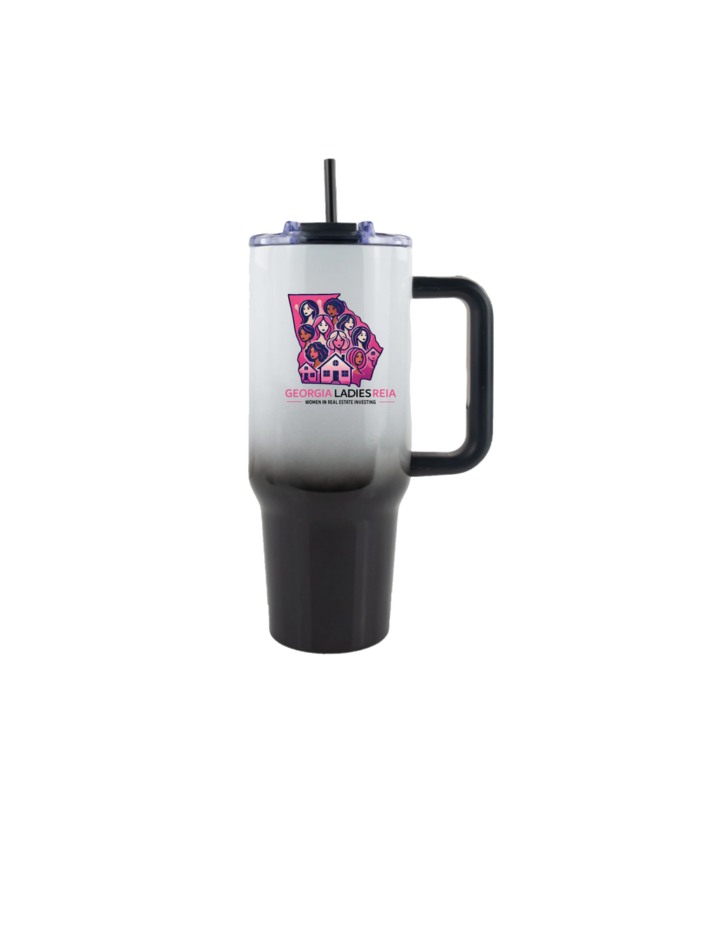 40oz Ombre Tumbler with Handle – Georgia Ladies REIA Edition