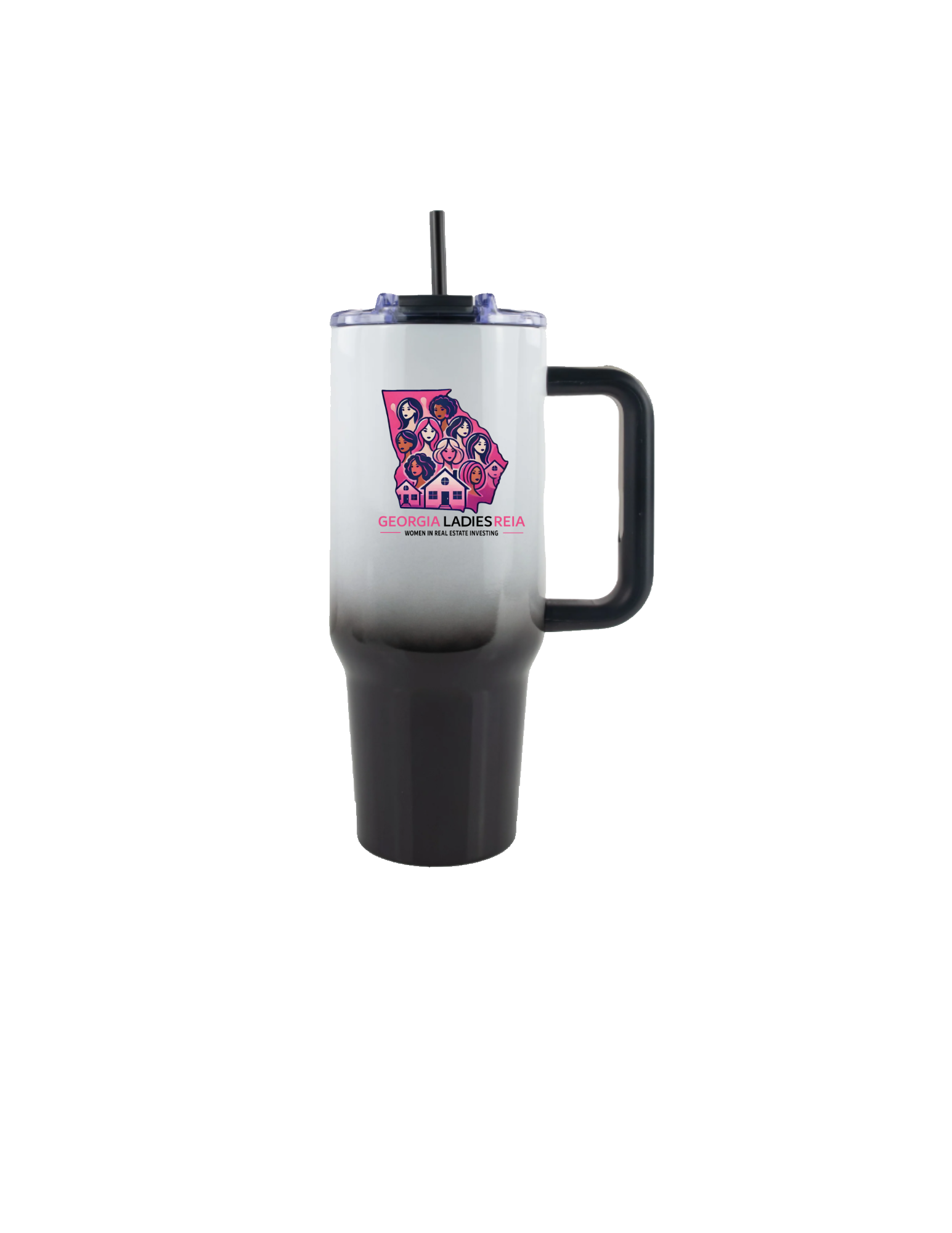 40oz Ombre Tumbler with Handle – Georgia Ladies REIA Edition