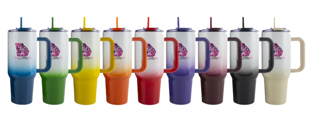 40oz Ombre Tumbler with Handle – Georgia Ladies REIA Edition